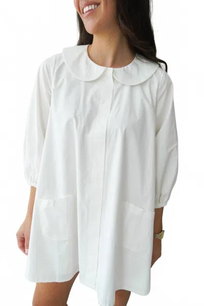 Mable The Oakley Mini Dress In White