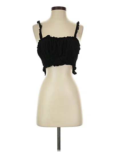 Pre-owned Mable Tube Top Black Strapless Neckline Tops