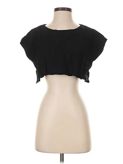 Pre-owned Mable Tube Top Black Strapless Neckline Tops