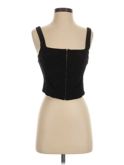 Pre-owned Mable Tube Top Black Strapless Neckline Tops