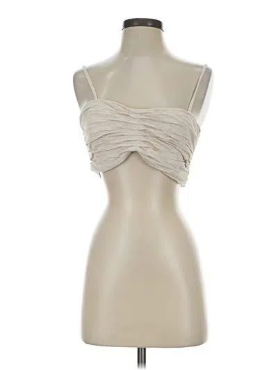 Pre-owned Mable Tube Top Ivory Strapless Neckline Tops In White