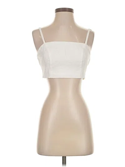 Pre-owned Mable Tube Top Ivory Strapless Neckline Tops In White