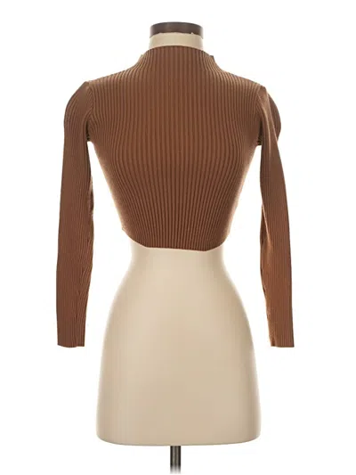 Pre-owned Mable Turtleneck Sweater In Brown