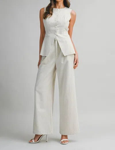 Mable Victoria Vest Top In Taupe In Gray