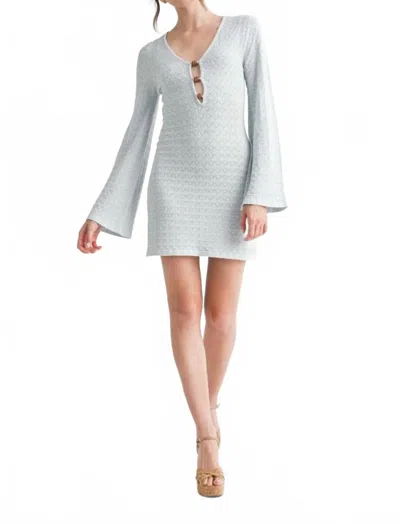 Mable Women's Nautical Knit Mini In Pearl Blue