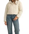 Mable Women's Quilted Bow Detailed Jacket In Cream In Neutral