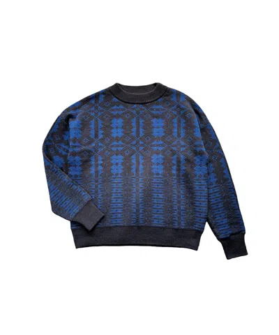 Mabli Women's Black / Blue Eryri Pullover - Umber / Denim In Black/blue