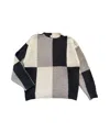 Mabli Women's Black / Grey / White Corneli Pullover - Natural In Black/grey/white