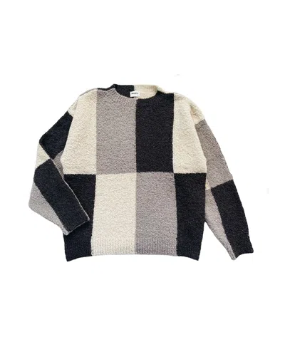 Mabli Women's Black / Grey / White Corneli Pullover - Natural In Black/grey/white