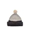 Mabli Women's Black / White / Grey Corneli Beanie - Natural In Black/white/grey