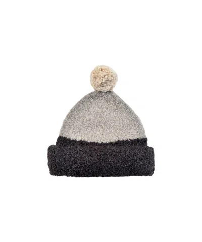 Mabli Women's Black / White / Grey Corneli Beanie - Natural In Gray