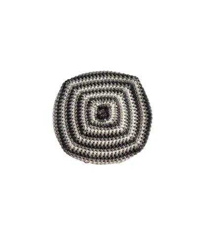 Mabli Women's White / Grey / Black Porth Tam - Umber In Black/white/grey