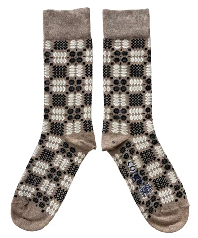 Mabli Women's Brown Carthen Socks - Twig In Multi