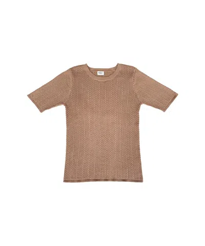 Mabli Women's Brown Tonnog Tee - Portobello
