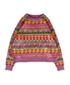 Mabli Women's Curiosities Pullover - Damson Multi In Multi