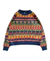 Mabli Women's Curiosities Pullover - Deep Sea Multi In Multi