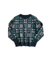 Mabli Women's Green / Black Carthen Jumper - Emeralds In Green/black