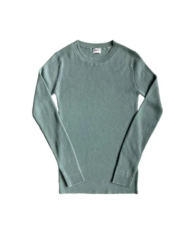 Mabli Women's Green Magnus Skinny Rib - Duck Egg