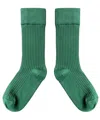 Mabli Women's Green Merino Wool Socks - Malachite In Green