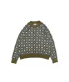 Mabli Women's Green Picnic Pullover - Olive In Multi