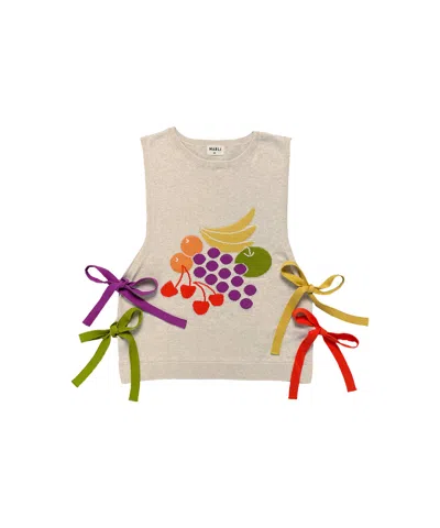 Mabli Women's Neutrals Fruit Bowl Vest - Shell