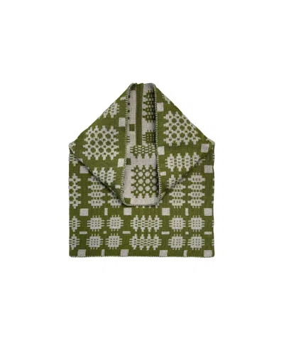 Mabli Women's Neutrals / Green Carthen Merino Tube Scarf  - Lichen / Wheat