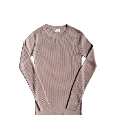 Mabli Women's Pink / Purple / Neutrals Magnus Skinny Rib - Mink In Pink/purple