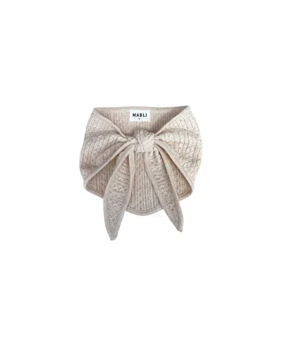 Mabli Women's Neutrals Tonnog Necktie - Shell Melange