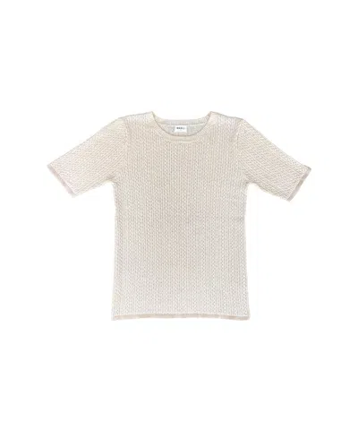 Mabli Women's Neutrals Tonnog Tee - Shell Melange