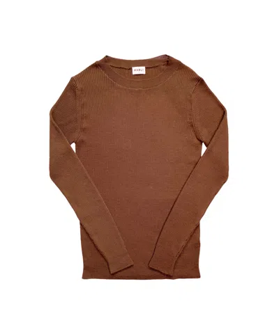 Mabli Women's Orange / Brown Seilio Skinny Rib - Sandalwood