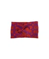 Mabli Women's Orange / Pink Carthen Merino Headband - Violet / Pumpkin In Red