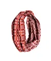 Mabli Women's Pink / Purple / Red Carthen Mawr Loop Scarf - Brick / Mallow In Pink/purple/red