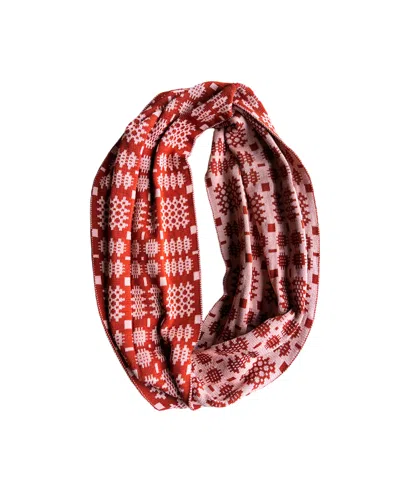 Mabli Women's Pink / Purple / Red Carthen Mawr Loop Scarf - Brick / Mallow In Pink/purple/red