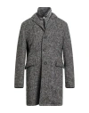 Mabrun Man Coat Charcoal Size 40 Virgin Wool In Gray