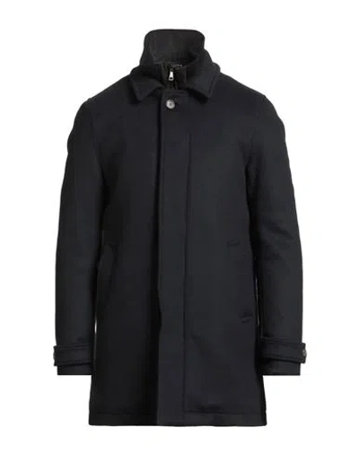 Mabrun Man Coat Midnight Blue Size 40 Virgin Wool, Cashmere