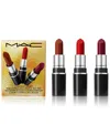 Mac 3-pc. Everyday Luxury Mini Lustreglass Lipstick Set In Red