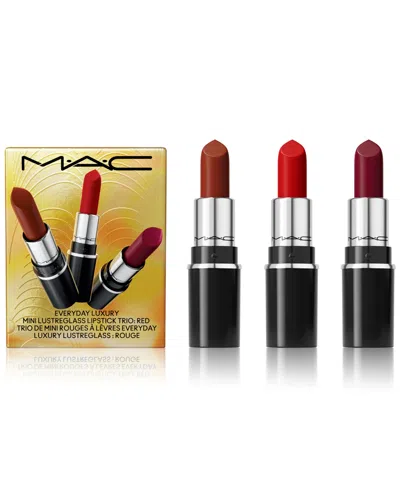 Mac 3-pc. Everyday Luxury Mini Lustreglass Lipstick Set In Red