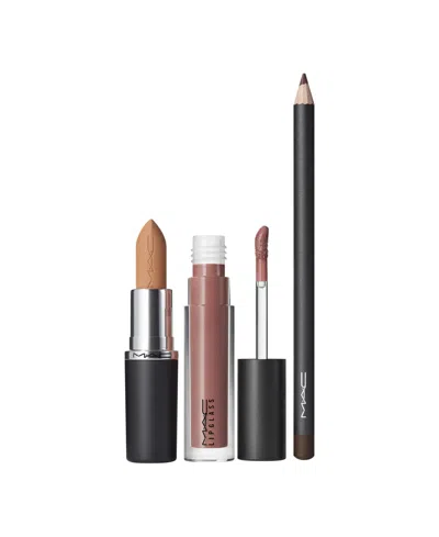 Mac 3-pc. Ximal Lipstick, Lip Pencil And Lipglass Set, Full Size In Transparent