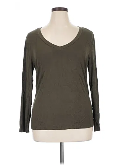 Pre-owned Mac & Me 3/4 Sleeve T-shirt In Green
