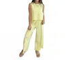 Mac & Me Cozy Soft Stretch Pull-on Pant In Yellow In Multi