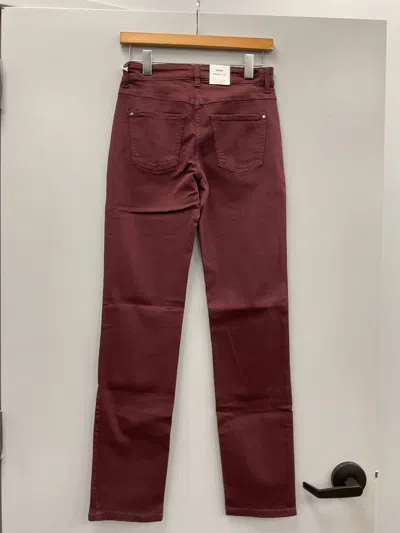Mac Berry Dream Straight Cotton Stretch Jeans In Pink