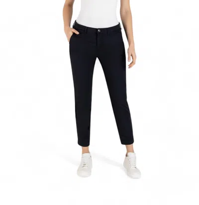 Mac Chino Turn Up Pant In Dark Blue