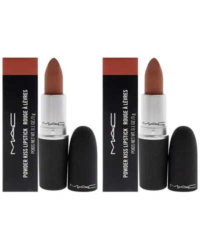Mac M·a·c Cosmetics 0.1oz Powder Kiss Lipstick - 312 Impulsive - Pack Of 2