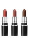 Mac Cosmetics Everyday Luxury Mini Lustreglass Lipstick Trio Holiday Gift Set $45 Value In Neutral