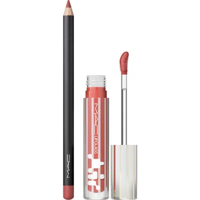Mac Cosmetics Glossy Comfort Lip Combo Kit $50 Value In Pink
