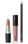 Mac Cosmetics Lip Kit 3-piece Set (nordstrom Exclusive) $73 Value In Velvet Teddy