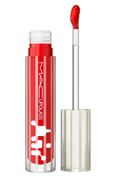 Mac Cosmetics Lipglass Air Nonsticky Lip Gloss In Red
