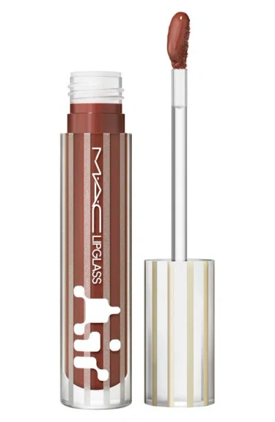 Mac Cosmetics Lipglass Air Nonsticky Lip Gloss In Brown