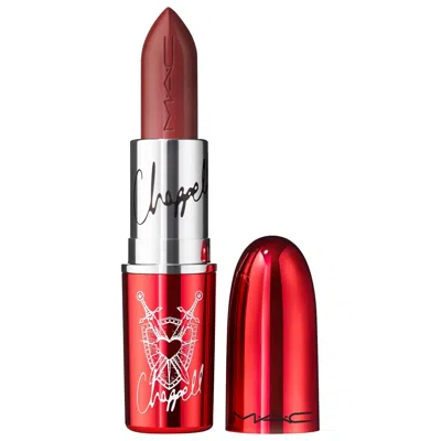Mac Cosmetics Lustreglass Sheer-shine Viva Glam 8hr Wear Lipstick Roan Of Arc 0.10 Oz/3 G In Transparent