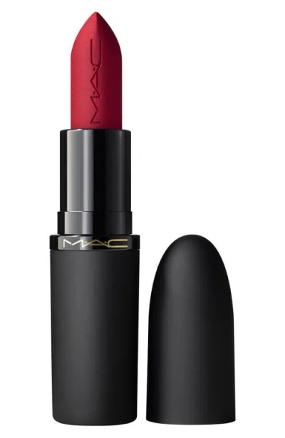 Mac Cosmetics Powder Kiss Hazy Matte Lipstick In Red